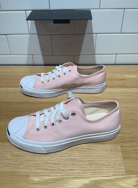 CONVERSE匡威 Jack Purcell开口笑浅粉色男女款低帮帆布鞋A11519C