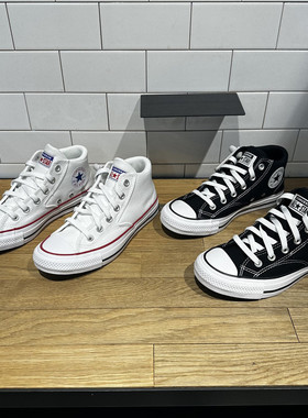 Converse匡威莫尔登Malden Street经典男女黑白中帮帆布鞋A00811C