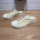 A10071C 帆布鞋 CONVERSE匡威新款 1970S柠檬黄女子懒人一脚蹬半拖鞋