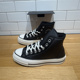Lift女子黑色皮质厚底高帮增高板鞋 CONVERSE匡威All Star A11160C