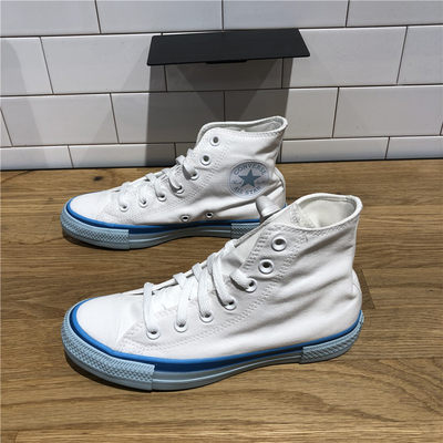 Converse/匡威高帮小白鞋帆布鞋