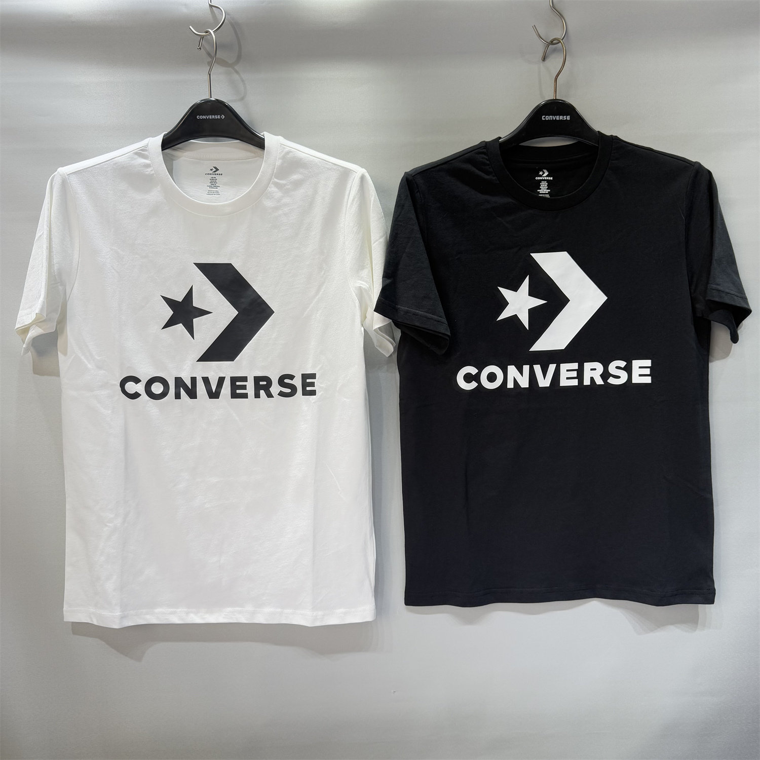 CONVERSE匡威 夏季棉质经典大星箭图案男女休闲短袖T恤UCJ639-001