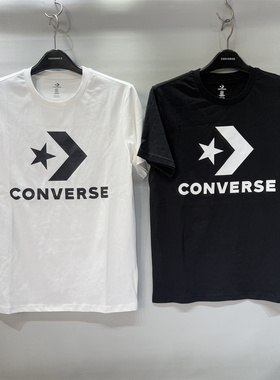 CONVERSE匡威 夏季棉质经典大星箭图案男女休闲短袖T恤UCJ639-001