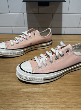 CONVERSE匡威新款1970S粉橙色男女低帮休闲透气耐磨帆布鞋A03448C