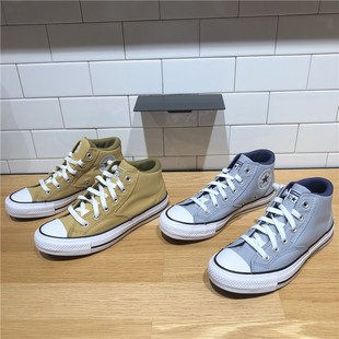 A04470C 灰色男女中帮帆布鞋 Converse匡威莫尔登Malden Street经典