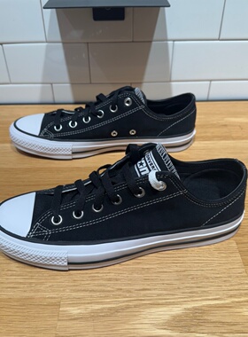 CONVERSE匡威AII Star黑色翻毛皮男女低帮休闲复古滑板鞋 159574C