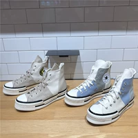 Converse, конверсы подходит для мужчин и женщин, дышащие тканевые эспадрильи на платформе, увеличивают рост