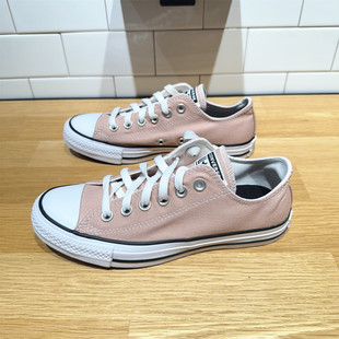 CONVERSE匡威新品All Star浅粉色男女低帮透气休闲帆布鞋 A20975C
