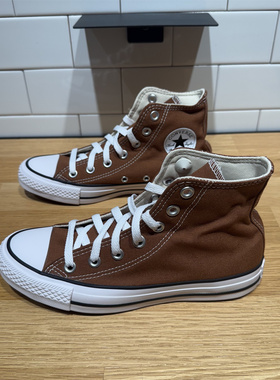 CONVERSE匡威 All Star棕色高帮男女休闲鞋复古透气帆布鞋A15952C