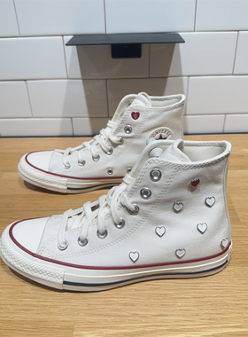 CONVERSE匡威All Star挚爱同心情人节爱心女子高帮帆布鞋 A19055C