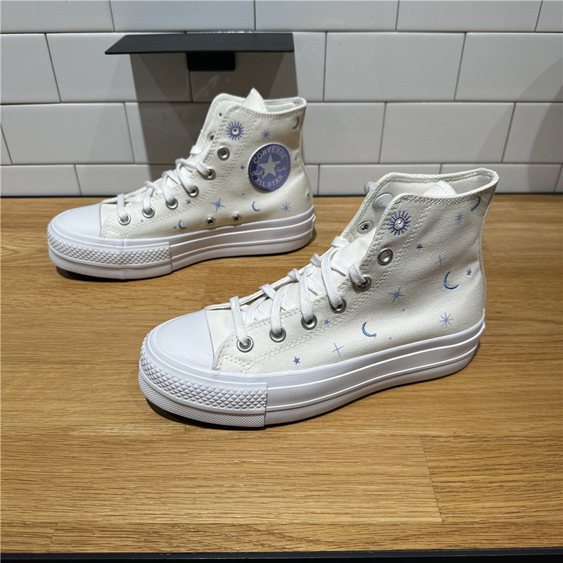 Converse/匡威女高帮增高帆布鞋