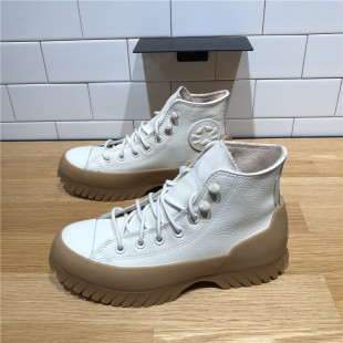 Converse匡威秋冬All Star加绒保暖高帮男女厚底增高板鞋 171425C