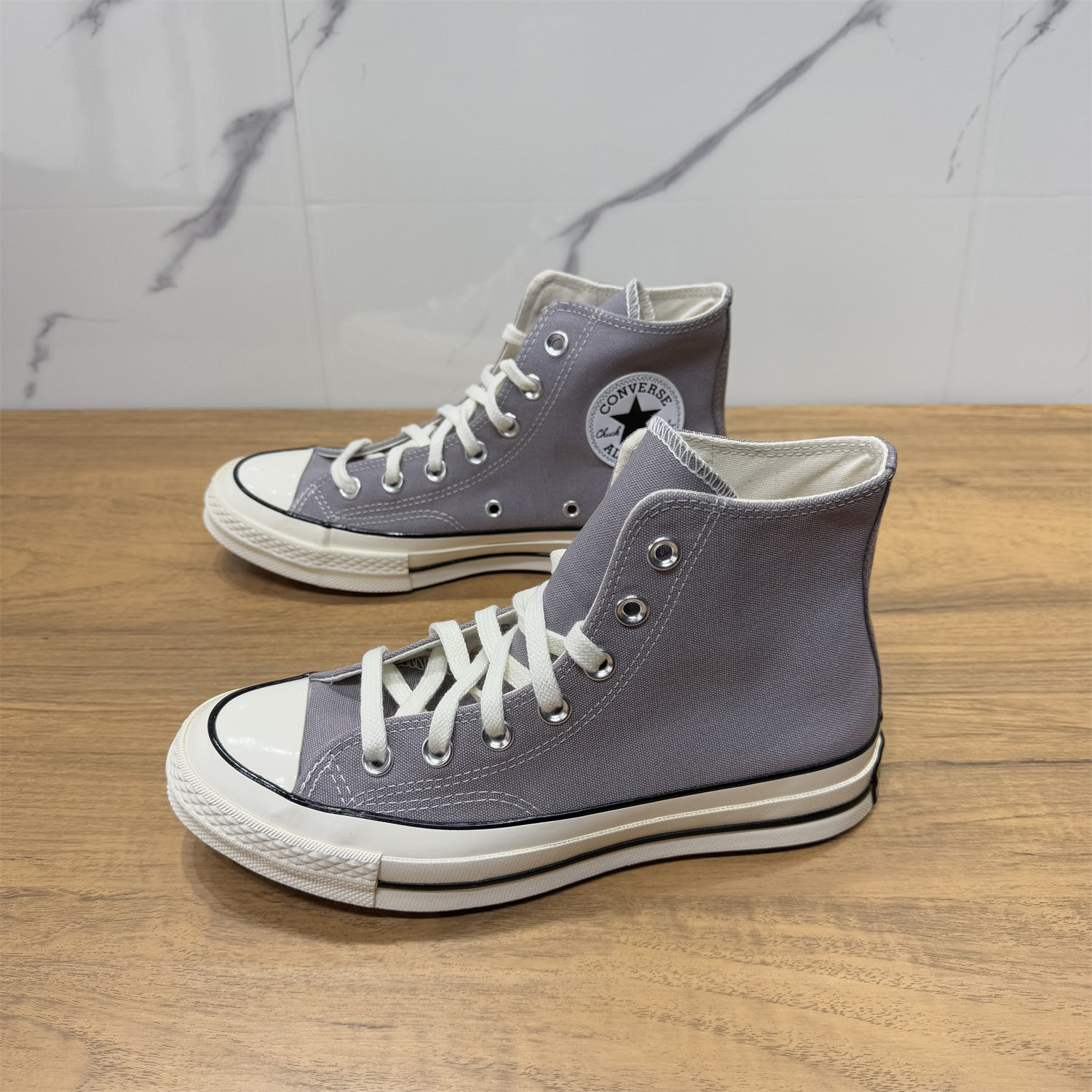 CONVERSE匡威1970S灰紫色男女高帮休闲百搭复古透气帆布鞋A10525C