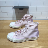 CONVERSE匡威1970s浅粉色樱花粉渐变色女子高帮休闲帆布鞋 A09109C
