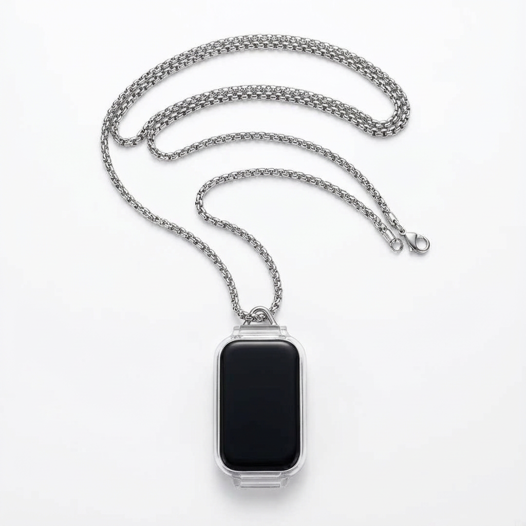 适用红米手环2/3金属链条钥匙扣Redmi 2/3潮流吊坠式表带男女通用