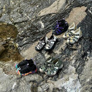 THE CBC KIDS『日系溯溪』儿童透气户外凉鞋包头包跟橡胶防滑机能