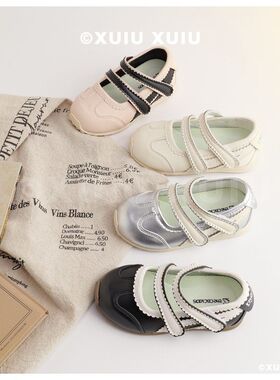 cbc童鞋『鬼系芭蕾』女童玛丽珍公主鞋春秋浅口双魔术贴