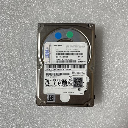49Y2023 IBM 600G 2.5寸 10K HUC109060CSS600 刀片服务器硬盘