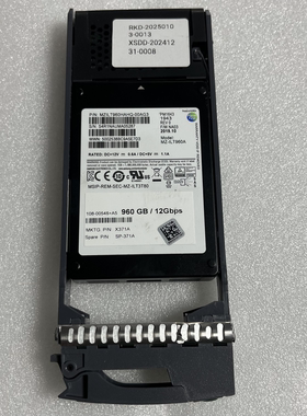 Netapp PM1643 960GB SAS X371A X371A-R6 108-00546 SSD固态硬盘