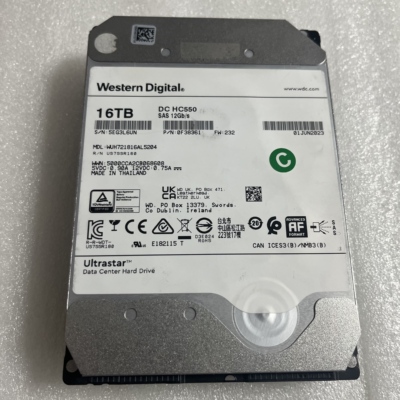 WD西数18T HC550 12G SAS WUH721818AL5204 正品 服务器硬盘