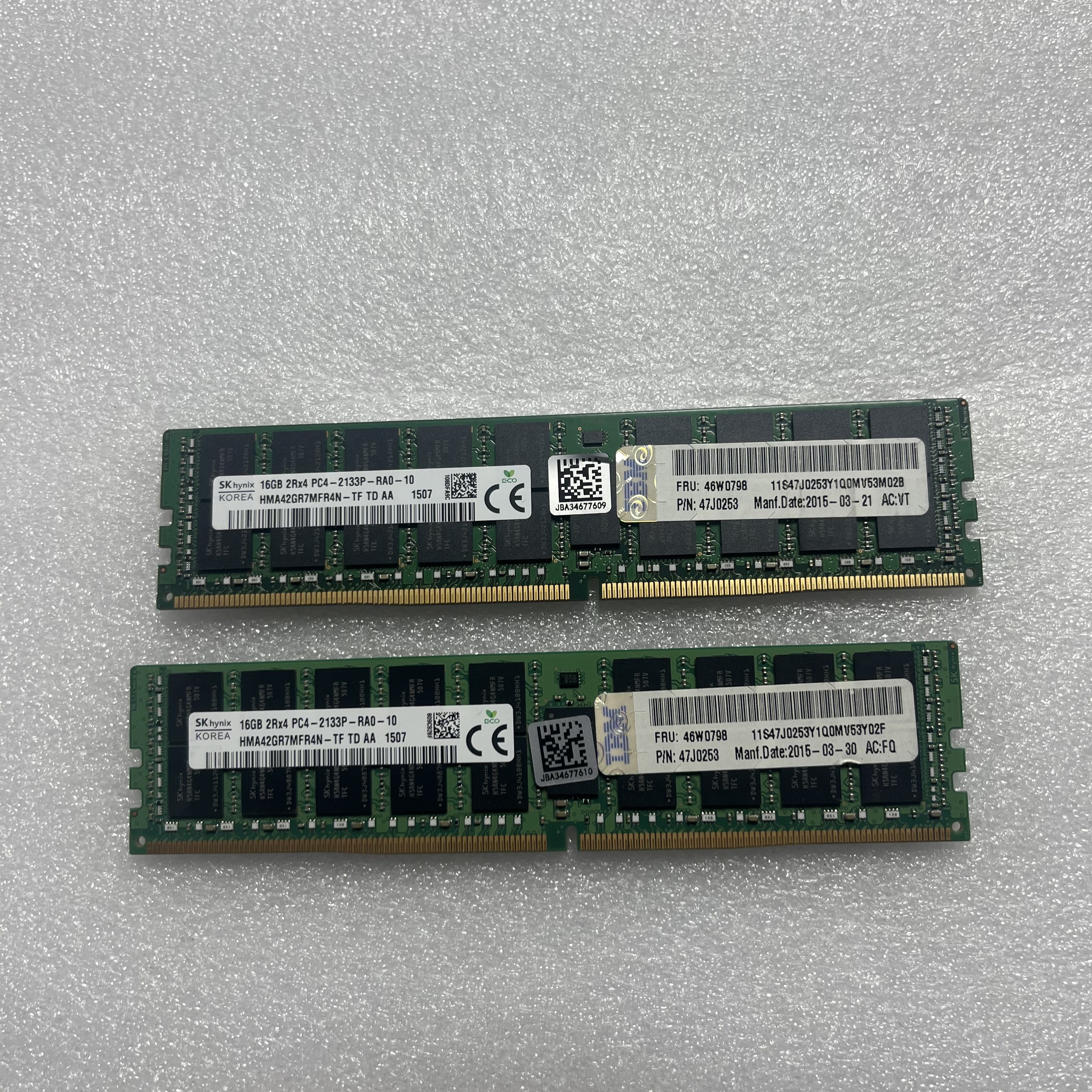 IBM 16G 2Rx4 PC4-2133P DDR4 46W0796 46W0798 47J0253内存