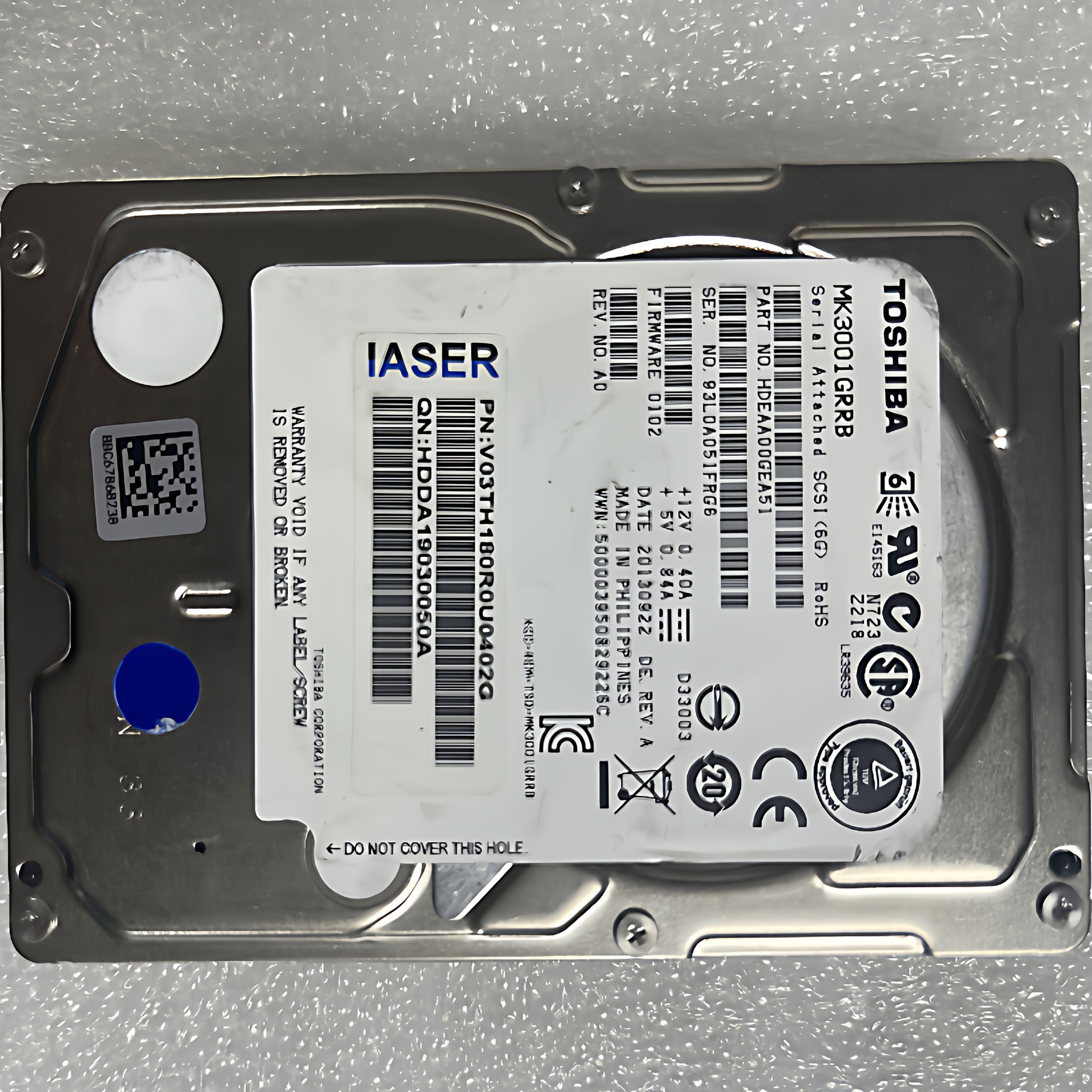 浪潮300G15K2.5寸SAS硬盘