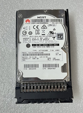 华为 02311VAG 600G 10K 2.5硬盘 HUC101860CSS200 AL14SEB060N