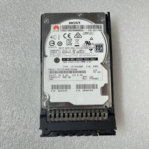 华为 02311VAG 600G 10K 2.5硬盘 HUC101860CSS200 AL14SEB060N