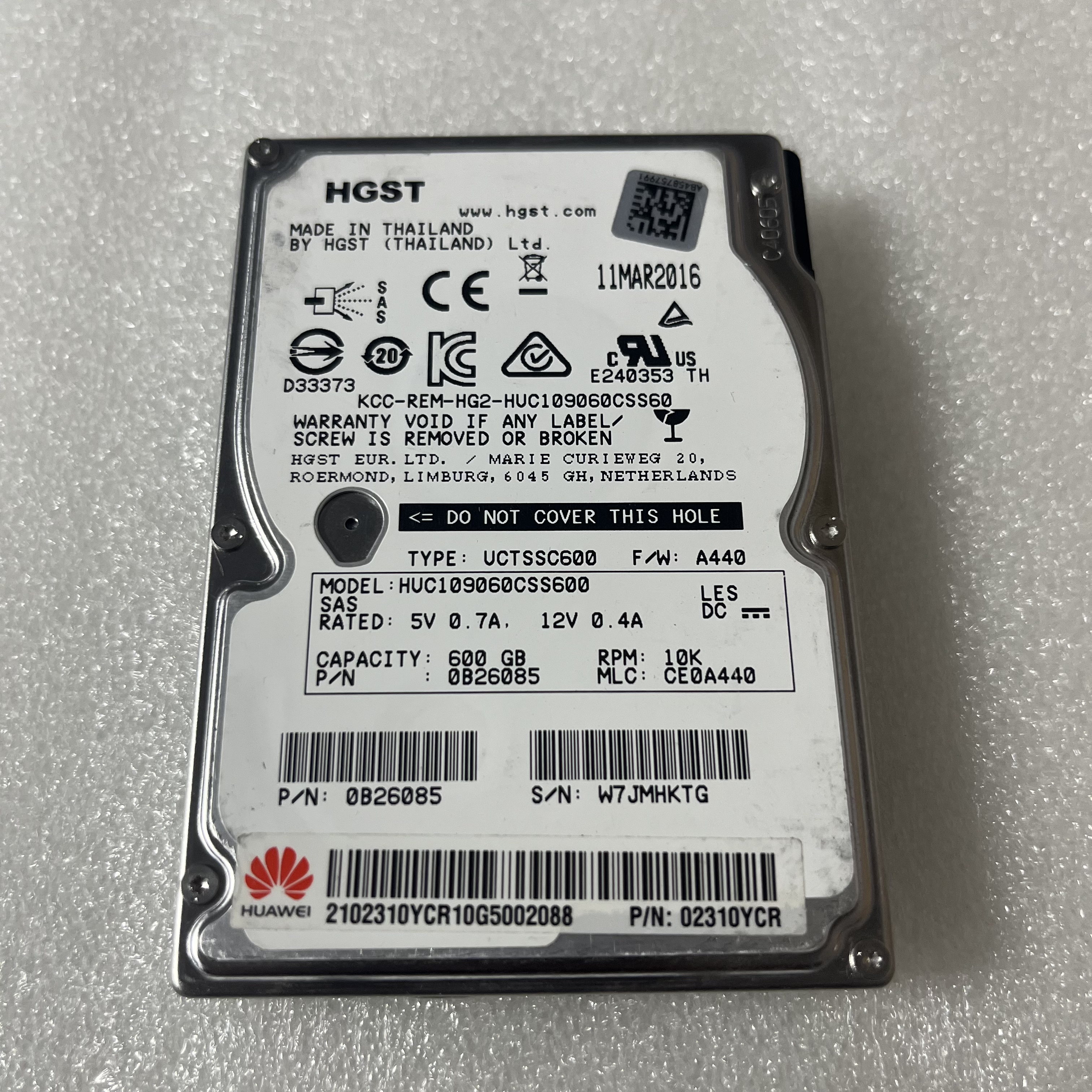 华为600G2.510KSAS服务器