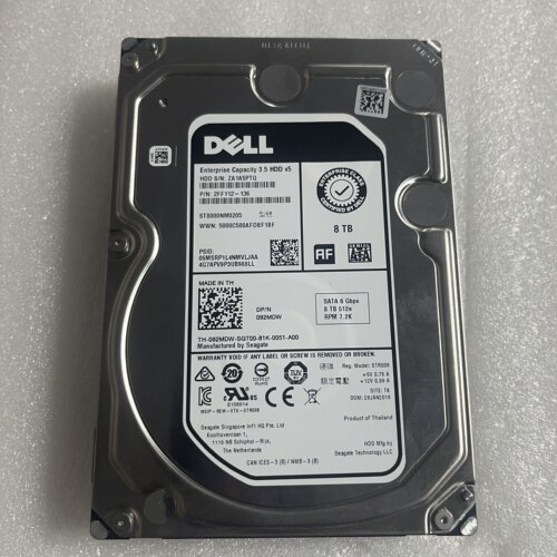 DELL戴尔 92MDW 8T SATA 3.5企业级硬盘 ST8000NM0205 092MDW