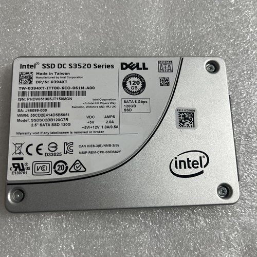DELL INTEL S3520 S3510 SSD 120G 0394XT 0KX83R 固态硬盘 sata