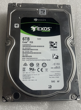 Seagate希捷ST6000NM0095 6T 3.5寸7.2K企业级12GB SAS服务器硬盘