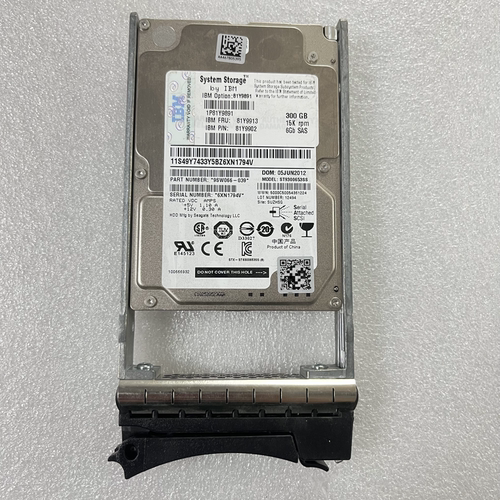 IBM 81Y9913 81Y9902 81Y9891 300G 15K SAS 2.5寸 原装存储硬盘