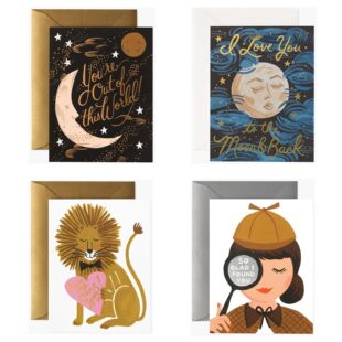 Rifle 美国情侣卡片 表白婚礼情人节爱情友情 创意插画贺卡 Paper