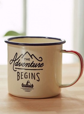 英国Gentlemen's Hardware 户外搪瓷咖啡马克杯 露营复古绅士礼物