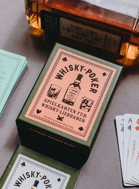 威士忌金酒鸟类爱好者扑克牌 英国进口 艺术游戏卡牌纸牌创意礼物