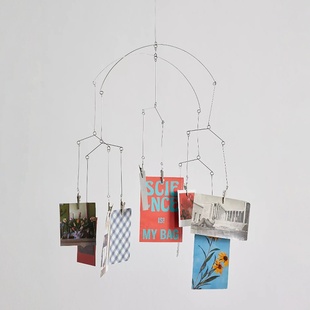 Kikkerland 美国 简约设计 明信片照片夹子挂钩 照片卡片动态挂饰