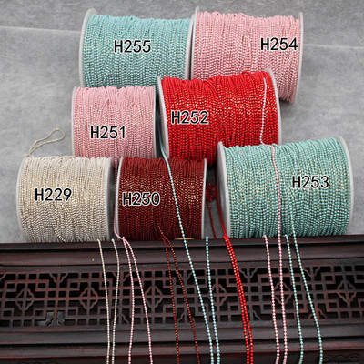 diy秀禾新娘头饰步摇铜质小珠链