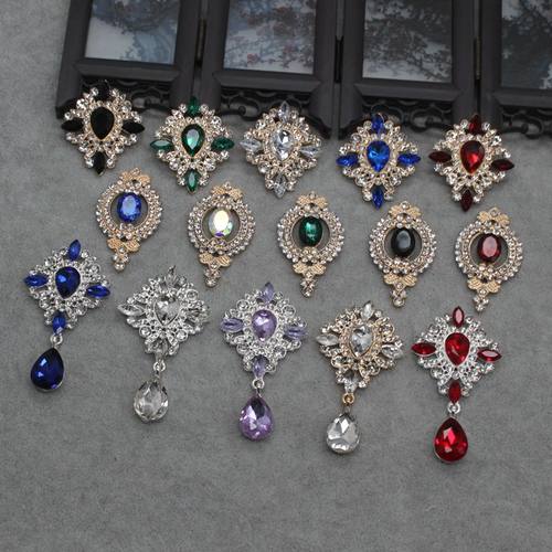 手工巴洛克皇冠镶钻合金胸针水钻