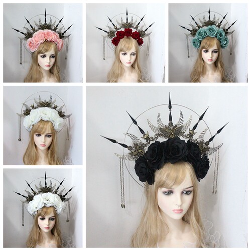 手工皇冠洛丽塔走秀夜店道具头饰