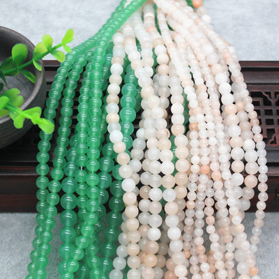 diy手工头饰发簪东陵玉散珠