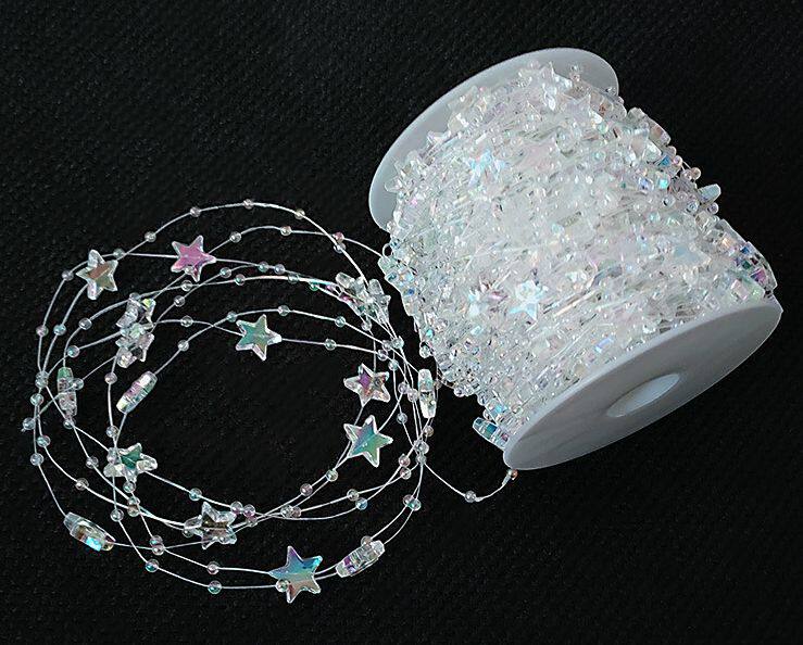 DIY HANDMADE GARLAND HEADDRESS RATTAN CHAIN MATERIAL GOLD AND SILVER STAR CONNECTING BEADS SCEPTER BOUQUET DECORATIVE CHAIN