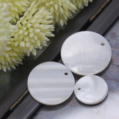diy汉服头饰天然圆形贝壳片发夹