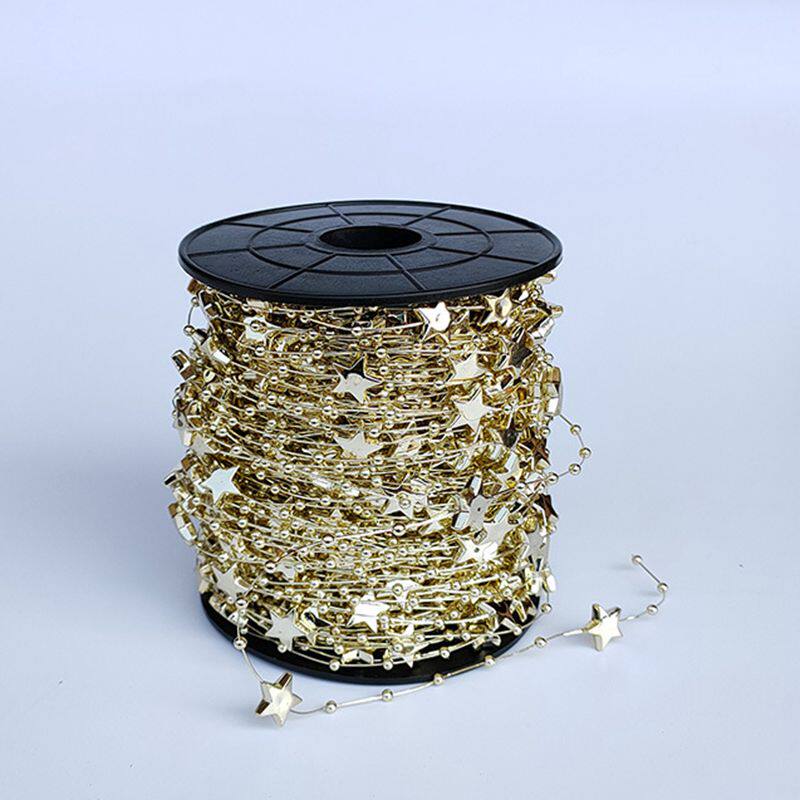 DIY HANDMADE GARLAND HEADDRESS RATTAN CHAIN MATERIAL GOLD AND SILVER STAR CONNECTING BEADS SCEPTER BOUQUET DECORATIVE CHAIN