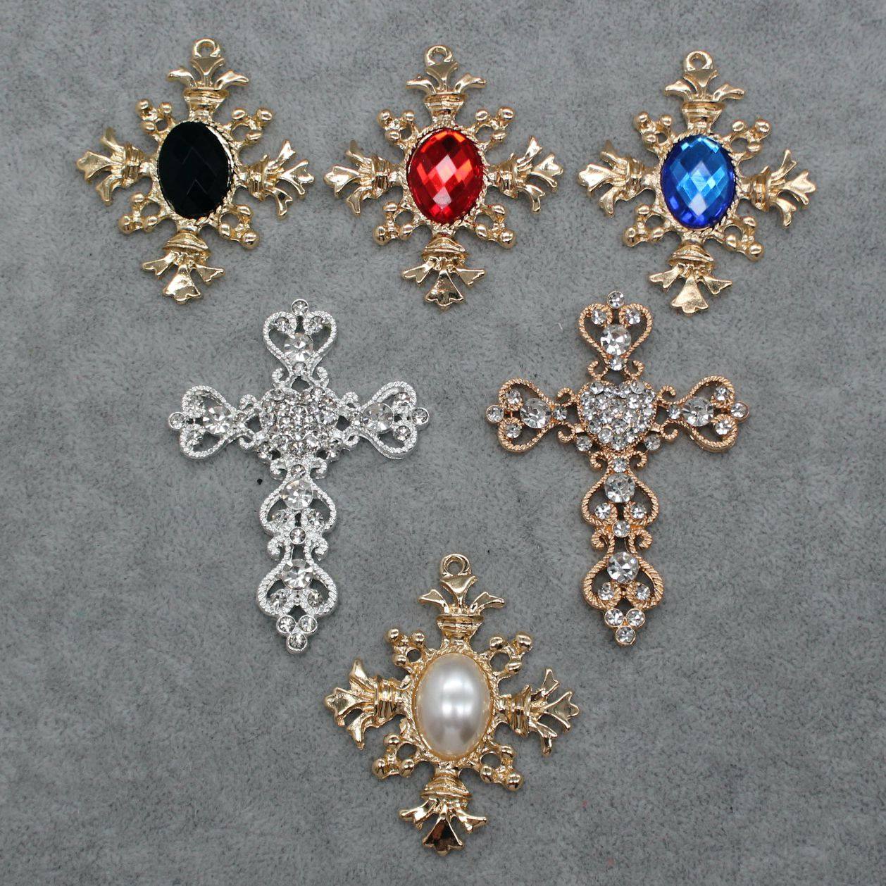 diy手工巴洛克十字钻扣配件合金钻盘耳饰耳环吊坠饰品材料,饰品/流行首饰/时尚饰品新,扣,淘宝优惠券,粉丝福利购,淘宝优惠卷