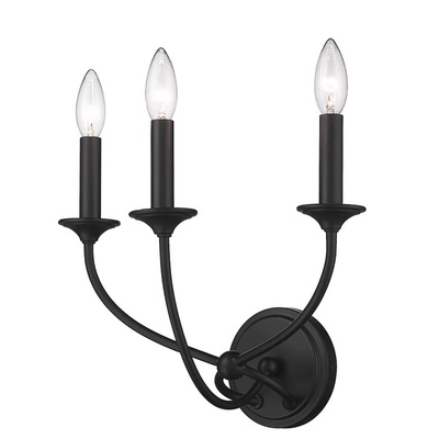 美式黑色铁艺床头壁灯