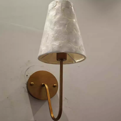 美式简约复古卧室电视墙灯法式田园别墅客厅过道家用中古设计壁灯
