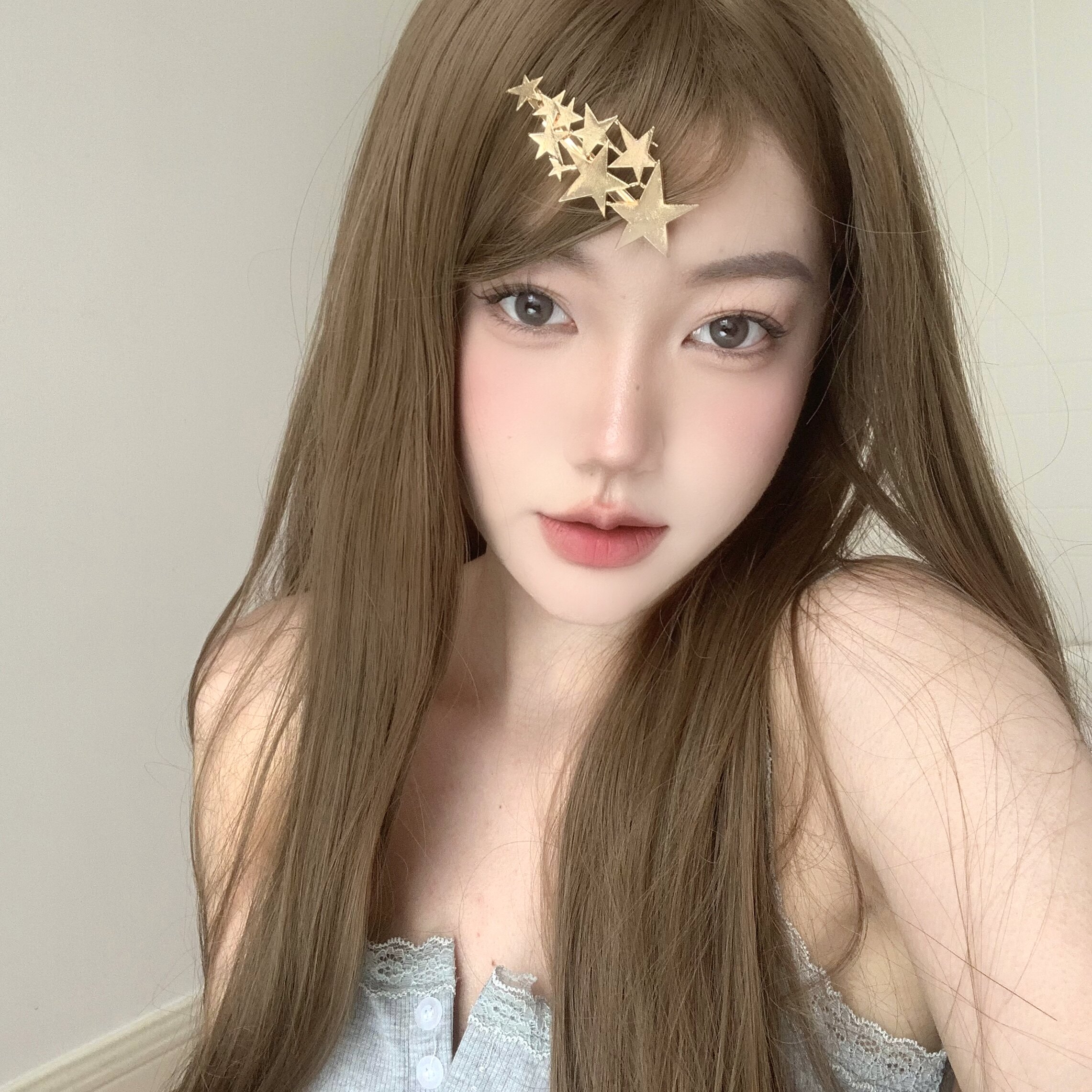 日系少女星星发夹黑崎君侧边夹图片