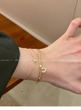 精致锆石叠戴手链女精致简约