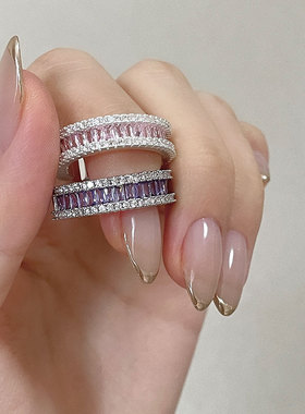 时尚甜酷对戒新款ins冷淡风戒指